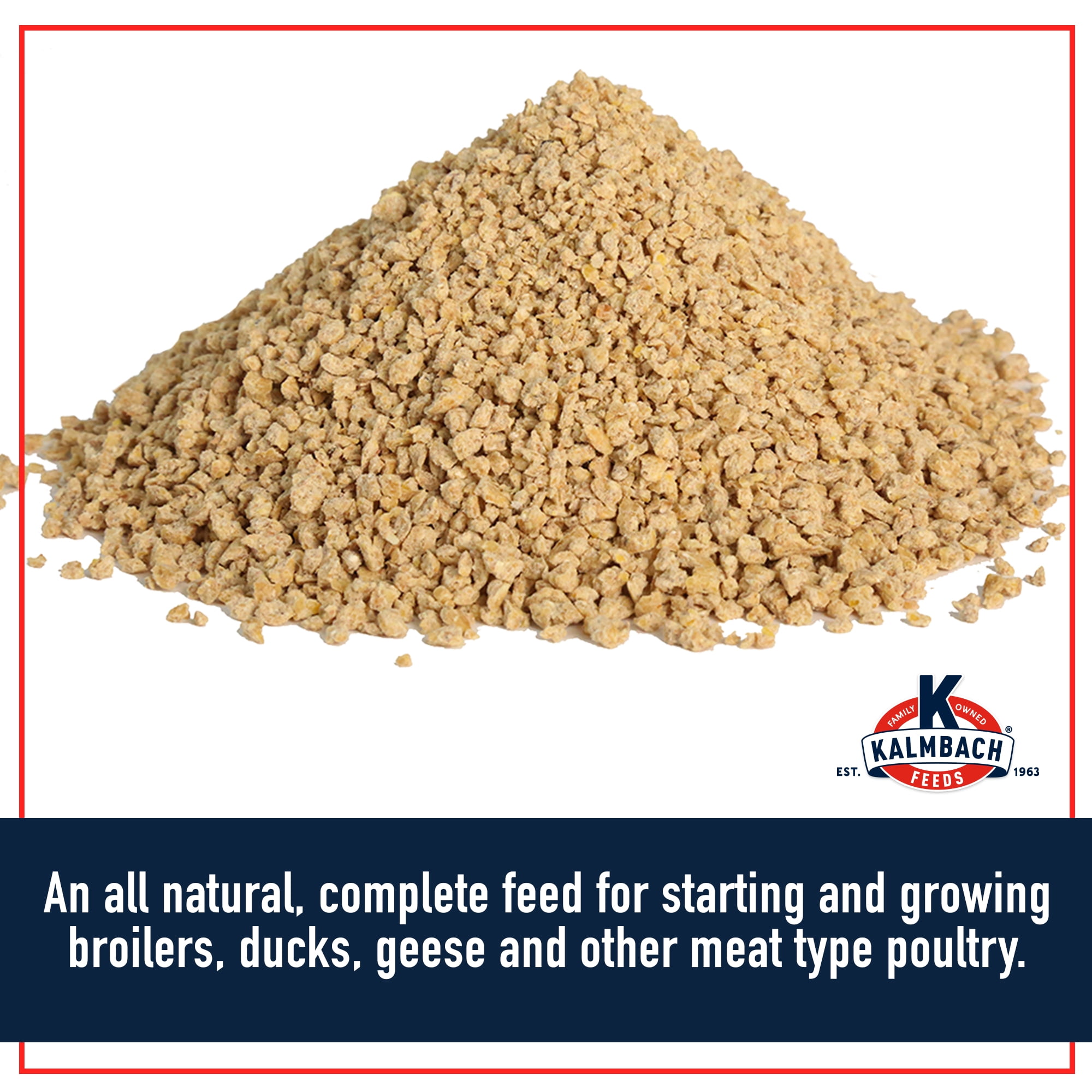 Kalmbach Feeds 22% All Natural Start to Finish Meatbird, 50 lb Bag