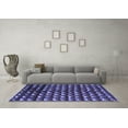 thumbnail image 3 of Ahgly Company Indoor Rectangle Abstract Blue Modern Area Rugs, 5' x 7', 3 of 4