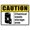 Warning Sign 2, variant on Caution Do Not Enter Sign - 8"x12" Tin Metal Warning Vintage Wall Decor for Home Farm Bar Coffee Shop Club
