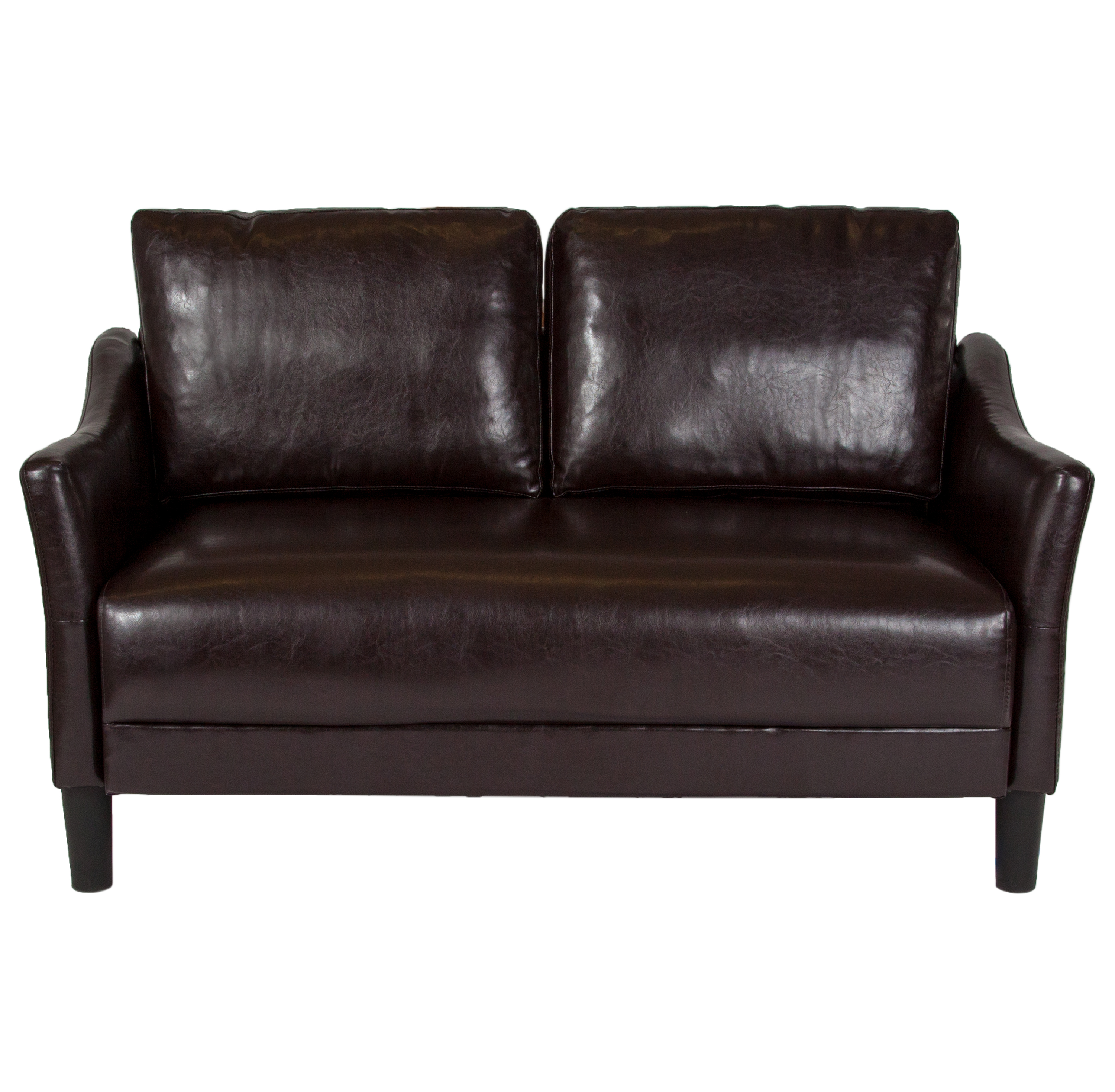 Flash Furniture Asti Upholstered Loveseat in Brown LeatherSoft - image 5 of 5