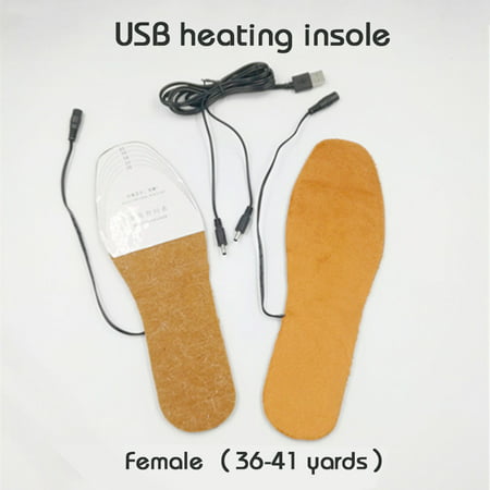 USB Electric Powered Heated Insoles For Shoes Boots Keep Feet Warm Cuttable Size Winter (Best Shoes To Keep Feet Warm)