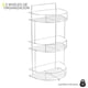 thumbnail image 2 of organizador para baño 3 niveles cromo, 2 of 4