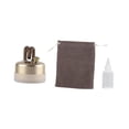 thumbnail image 1 of Almencla Four à Alcool Mini Brûleur Portable pour Alcools pour Tourisme Randonnée Or, 1 of 8