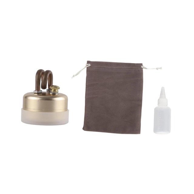 Almencla Four à Alcool Mini Brûleur Portable pour Alcools pour Tourisme Randonnée Or