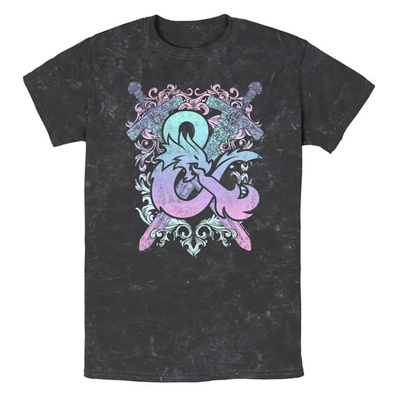 Men's Dungeons & Dragons Pastel Rainbow Logo  Graphic T-Shirt