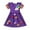 Purple, variant on YTDSCS Kids Toddlers Short Sleeve Dresses for Girls,3-8Y Baby Flower Dress Butterfly Soft A line Twirly Skater Casual Stylish Rainbow Summer Sleeves Skirt