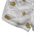 thumbnail image 4 of NIEWTR Kids Girls Summer Pajamas 3T 4T 5T Toddler Flutter Sleeve Graphic Neck Sleeveless Top Matching Solid Shorts 2PCs Soft Pjs Loungewear(A-Yellow,3-4 Years), 4 of 5