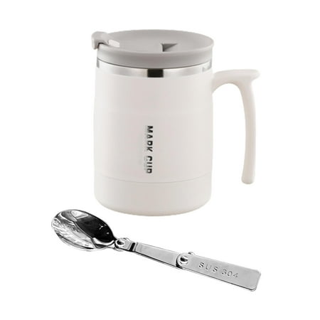 

Coffee Mug with Handle Insulated Coffee Cup with Lid Reusable Vacuum Cup Coffee Travel Mug for Travel Home Backpacking Indoor and Outdoor White