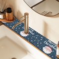 thumbnail image 2 of Yayeee Faucet Mat for Kitchen Sink 14.7" Diatomite Long Splash Guard Pad, Christmas Santa, 2 of 7