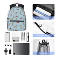 thumbnail image 5 of Daiia Dachshund Dog School Backpack for Men Women, Unisex Large Waterproof Bookbag Schoolbag Casual Daypack for High School/College/Teens/Travel/Work Black, 5 of 8