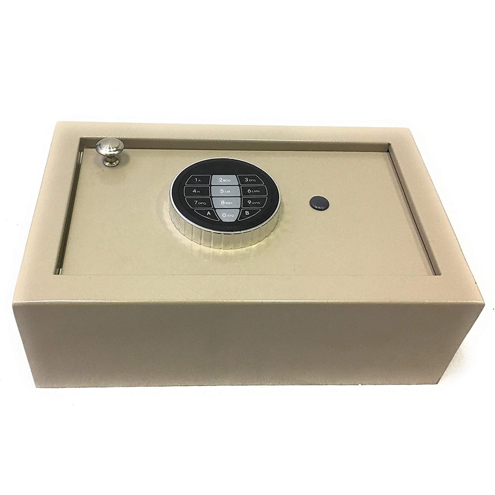 Drawer gun pistol Safe box with Electronic Lock and Back up key