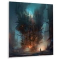 thumbnail image 2 of Designart "Gazing into the Cosmos I" Space Metal Art Living Room, 2 of 5