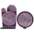 thumbnail image 1 of MasteelfCA 1 Ensemble Gants de Four et Support de Pot Ensemble Premium Résistant à la Chaleur Non Mat, 1 of 7