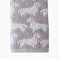 thumbnail image 5 of SKL Home Saturday Knight Ltd Dog Woven Puppy Design Soft And Absorbent Hand Towel - 16x26", Gray, 5 of 5