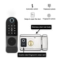thumbnail image 2 of No Wiring Waterproof Tuya Smart Door Lock Double Sided Fingerprint Rim Lock Smart Card Digital Code Outdoor Electronic Lock ,Smart and Convenient, 2 of 7