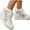 white, variant on Women's foot arch pad Mesh Fashion Shoes – Upper with Floral Detailing, Lightweight Comfort Walkers