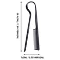thumbnail image 4 of 2 piezas peines para el cabello plancha de pelo peine en forma de V peines de peluquería herramienta de peinado negro, 4 of 6