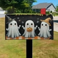 thumbnail image 3 of Halloween Horror Pumpkin Spooky Ghost Mailbox Cover,Magnetic 21x25.5 Inch Mailboxwrap Water Proof Reusable Halloween Box Wrap for Yard Farmhouse Decor, 3 of 4