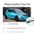 thumbnail image 5 of 2 escobillas limpiaparabrisas delanteras de colores para Suzuki Ignis MF MK2 2016~2023, escobillas para parabrisas, ganchos UJ, accesorios para coche, 5 of 5