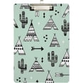 thumbnail image 2 of 12.5"x9" Western Cactus Clipboards, Standard A4 Letter Size Nursing Clipboard with Low Profile Metal Clip Decorative Clip Board for Office Supplies,Silver, 2 of 7