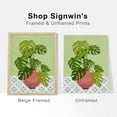 thumbnail image 5 of PixonSign Adhesive Canvas Print Wall Art Set - Vibrant Monstera Jungle Plant Pots Poster Art - Set of 3 Tropical Botanical Plants Prints Boho Colorful Wall Décor for Living Room - 12"x16"x3 Unframed, 5 of 5