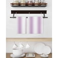thumbnail image 3 of Light Purple White Kitchen Dish Towels for Drying Dishes Set of 4, Gradient Solid Stripes Geometric Waffle Weave Microfiber Hand Tea Bathroom Towels Quick Dry & Absorbent Towel 15.7x23.6, 3 of 7