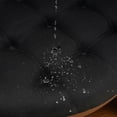 thumbnail image 7 of 36 inch Round Ottoman Coffee Table, 2-Tier Oversized Upholstered Cocktail Tables with Wooden Storage Shelf, Button Tufted Accent Center Table for Living Room, 7 of 7