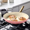 thumbnail image 6 of GreenPan Reserve Ceramic Nonstick 8", 10" and 12" Frypan Set | Coral, 6 of 8