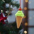 thumbnail image 4 of Ice Cream Christmas Ornaments with Candy Macaron Color Dessert Pendant Set for Xmas Tree Decorations New Year Easter Birthday Parties Home Festive Accents, 4 of 5
