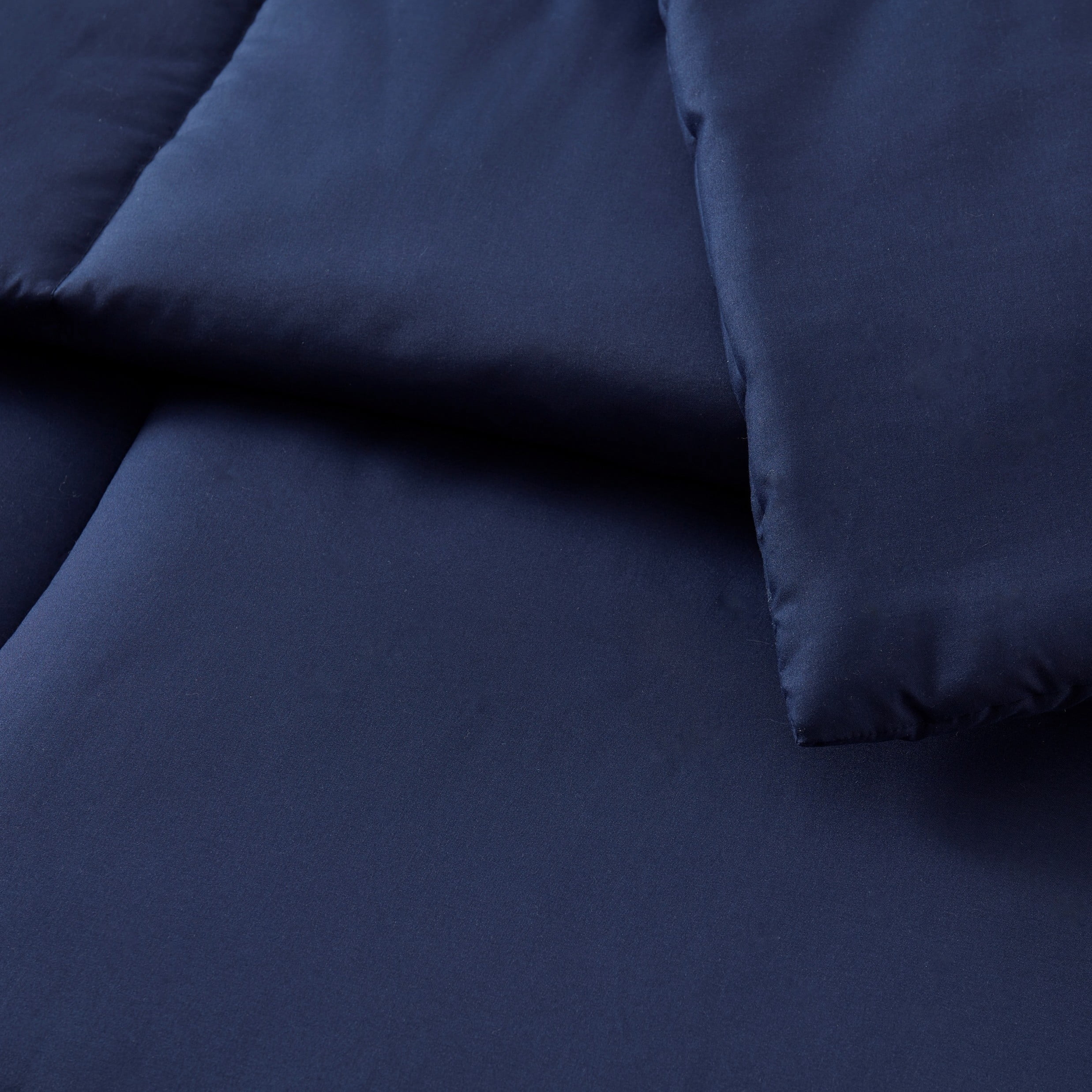 Mainstays All in One Reversible Comforter and Sheet set- 7 Piece, King, Navy