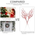 thumbnail image 3 of FESTFENDS 10Ud Hojas Artificiales Rojas Para De Fiestas Y Accesorios Navideños, 3 of 7