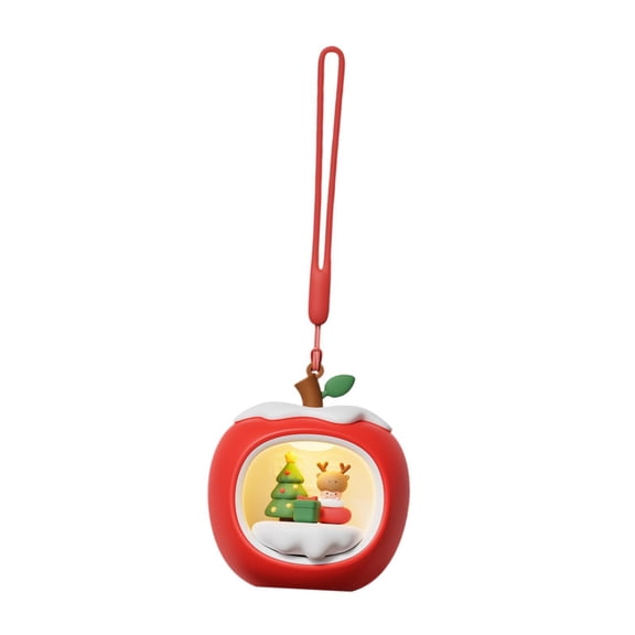 Milaget Apple Night Lights Christmas Decorations Home Decor Bedroom Cartoon Sleeping Christmas Lamp Nursery Nightlight for Boys Girls AAA Battery