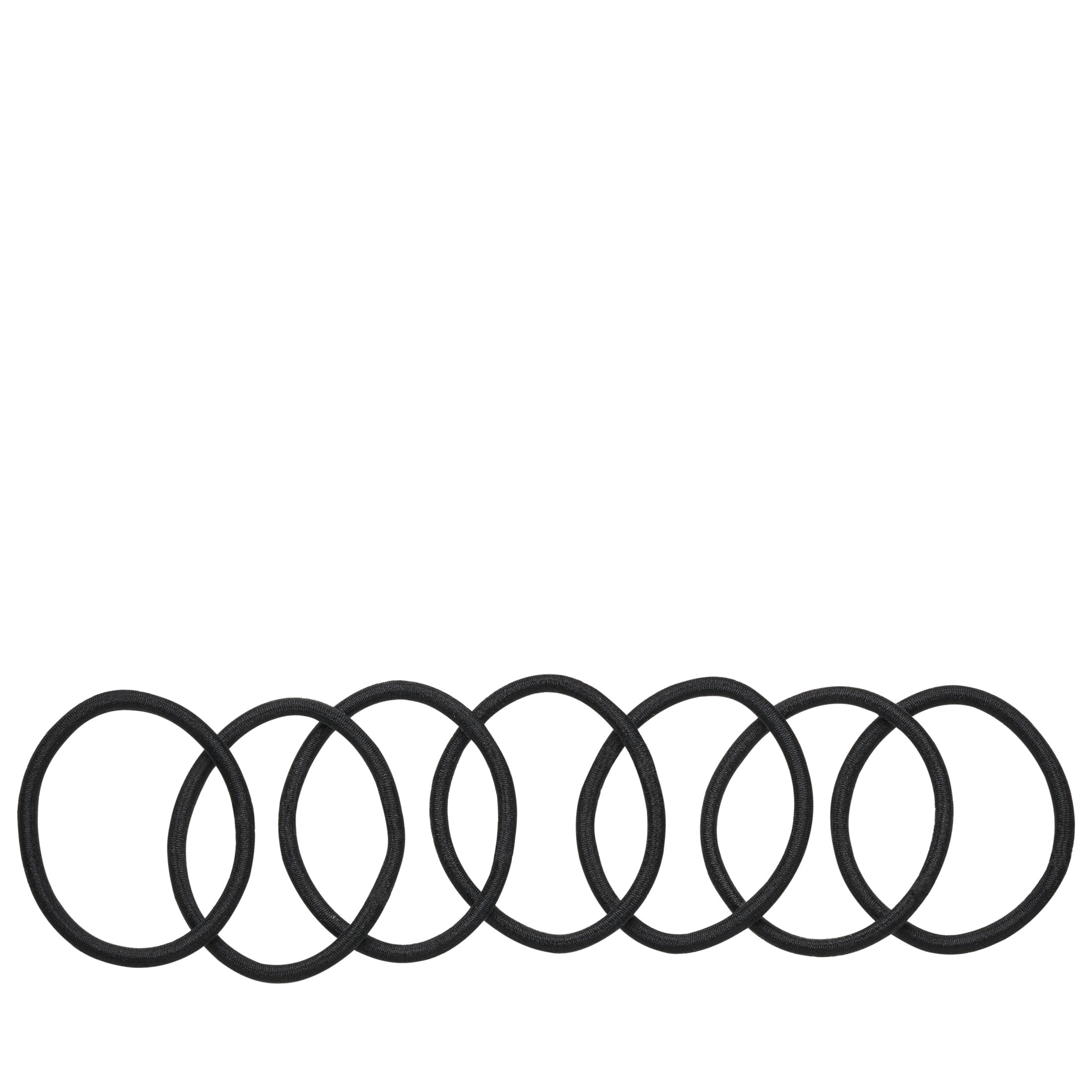 Goody Ouchless Braided Hair Elastics, Classic Black, 28 Count