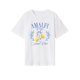 thumbnail image 1 of Camiseta de mujer de verano clásica con cuello redondo para desplazarse en la playa, caminar en la oficina, 1 of 7