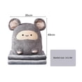 thumbnail image 2 of Almohada con manta dobda, manta de juguetes de peluche de Los 40x35cm Gloria Cojín de dibujos animados, 2 of 7