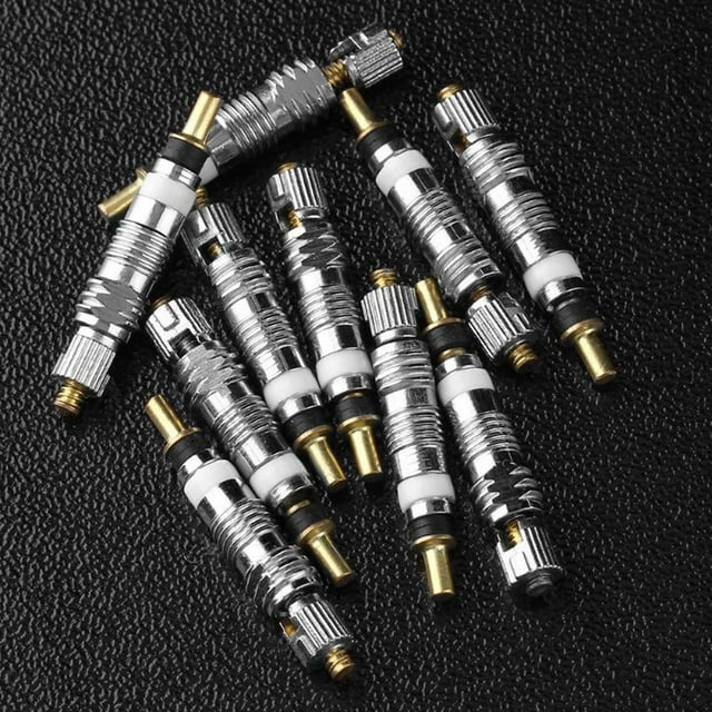 10PCS/Set Metal Copper Detachable Presta Valve Core Bicycle Road Bike Valve Core French Air Pump Valve