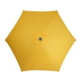 thumbnail image 2 of LB International 7.5' Octagon Solid Outdoor Patio Market Umbrella with Hand Crank - Yellow, 2 of 4