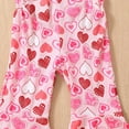 thumbnail image 5 of Odeerbi Baby Girls Clothes Toddler Jumpsuit Outfit 2025 Valentine's Day Love Print Jumpsuits Cartoon Printing Strap Romper Pants Pink, 5 of 8
