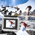 thumbnail image 5 of 1080P HD Action Camera LCD Screen Waterproof 30m Sports Action Cam for Bicycle, Motorcycle, Skiing, Diving Gold,1 x Sport camera kit,Gold, 5 of 7