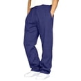 thumbnail image 2 of LTTVQM Sweatpants for Men Drawstring Elastic Waist Casual Wide Leg Relaxed Fit Jogging Bottom Sweatpants Fashion Soft Comfortable Lounge Joggers Pants with Pockets, 2 of 6