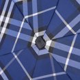 thumbnail image 3 of Men Women Mini Pocket 5 Folding Parasols Anti-UV Sun Umbrella Plaid Rain Umbrellas(Blue), 3 of 8