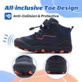 thumbnail image 4 of Gexuosn Kids Hiking Boots Wide Toe Boys Girls Hiking Shoes Barefoot Athletic Trekking Shoes,Navy, 4 of 8