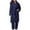 Navy, variant on LYXSSBYX 2 Piece Outfit for Women Winter Women's Fashion, Leisure, Comfortable Winter Nightgown, Large Home Furnishing Set