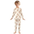 thumbnail image 3 of Leopard Eye Rabbit Pattern Cotton Pajamas 2 Piece Set Sleepwear Soft and Comfortable Homewear Nightwear, 3 of 7