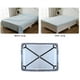 thumbnail image 4 of Tiras elásticas cruzadas para sábanas ajustables, tirantes ajustables para sábanas, clips de sujeción, 4 lados para cunas de colchón redondas y cuadradas y más, mantiene tus sábanas en su lugar. Ormromra WMPH-832, 4 of 7