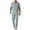 Army Green, variant on Men Pajamas Set Two Pieces Short Sleeve Sleepwear Button Down Loungewear Set Soft Modal Pj Set with Pockets Big and Tall Size L-4XL Gray