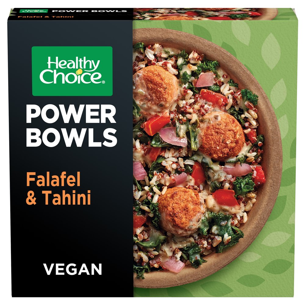 Healthy Choice Power Bowls Falafel & Tahini Vegan Frozen Meals, 9.6 oz