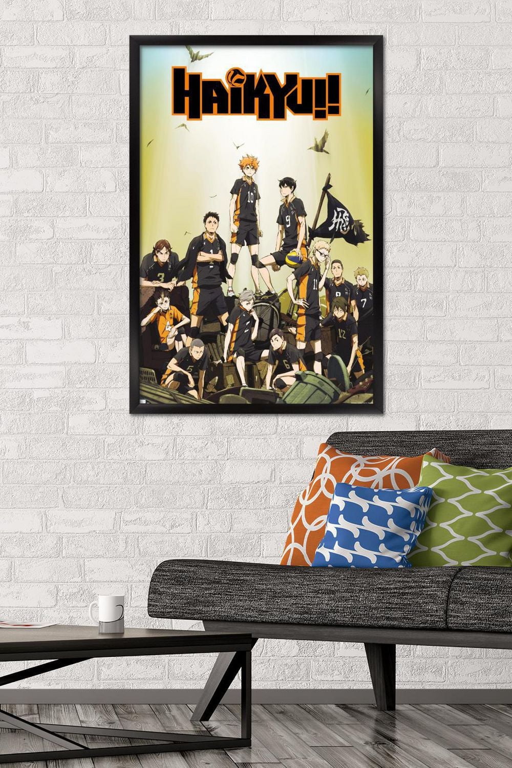 Haikyu!! - Key Art Wall Poster, 22.375" x 34" Framed