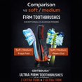 thumbnail image 3 of Cepillo de dientes JoyMax GRITBRUSH Ultra y Extra Firme, paquete de 4, 3 of 6