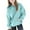 Blue, variant on Girls' Oversized Hoodie with Pocket Comfy Cotton Fleece Winter Fall Sweatshirt Zip Pocketed Long Sleeve Pullover (14-15 Years, White)